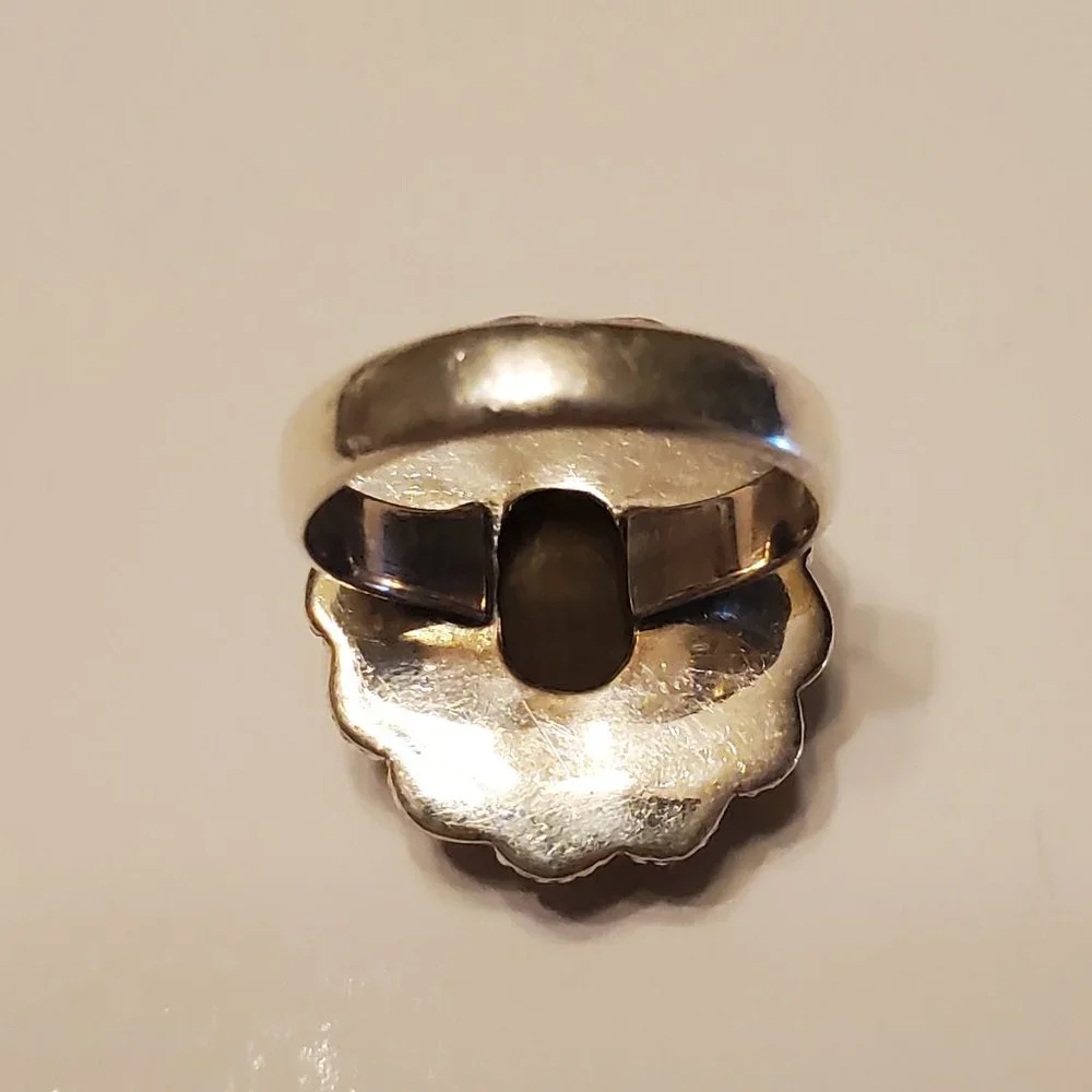 TIGER EYE STERLING SILVER  RING - Picture 7 of 8